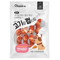 강아지오래먹는간식 연어 8p 치석제거 강아지 개껌_MC, 단일제품, 1개 - 강아지간식하루올데이연어