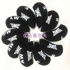 특별 10개 세트 행사 골프 아이언 헤드커버, PXG 듀얼 퍼즐 올블랙