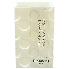 inomata 磁鐵置物架W 3件組, 規格6.4 X 7.2 X 高10.5公分, 聚丙烯材質, 日本產, 6.4 x 7.2 x 10.5cm, 5101, 1組
