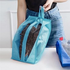 투명창 여행용 신발 주머니 파우치 가방 (스카이)
