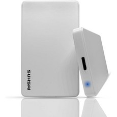 SUHSAI 120GB 울트라 슬림 휴대용 외장 하드 드라이브 USB 3.0 스토리지 백업 2.5 HDD 메모리 확장 노트북 PC 데스크톱 PS4 PS5 Mac 빠른 데이터 전송, 320GB_White - 노트북hdd