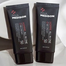 폴메디슨 옴므 올인원 비비크림 자연스러운 피부톤 60ml 2개 SPF50+ 대용량 479751, 폴메디슨 옴므 올인원 비비크림 자연스러운 피부톤 60m