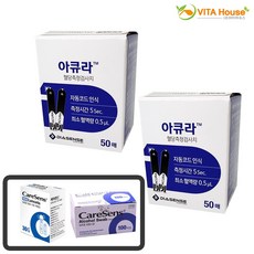 아큐라 혈당 측정 풀세트(시험지100매+채혈침100매+알콜솜100매), 1개, 100매입