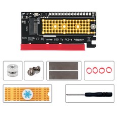 M.2 SSD에서 PCLE 확장 카드 데스크탑 PCI 용 NVME Express X4 어댑터 카드 MARQUEE LED와의 주요 인터페이스 용 M 용 어댑터 카드 PCI