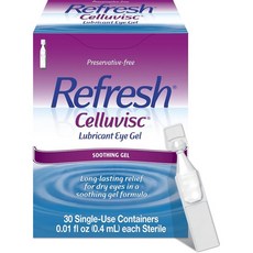 30 Count (Pack of 1) Refresh Celluvisc Lubricant Eye Gel Drops Single-Use Containers 30 Count (Pack of 1), 1개, 1개