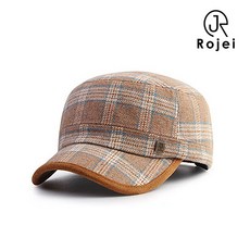 [로제이]남여공용 체크 울 군모 볼캡모자 RHO158_BE