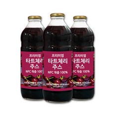 몽모랑시 NFC 타트체리 원액 주스 착즙 사워 다트 타르트 체리 쥬스 100 과채 ErKON 프리미엄 HACCP 터키산 3병