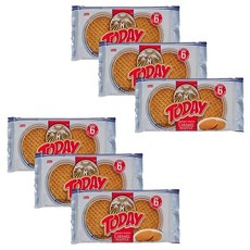 투데이 캬라멜 와플 132g, 6개