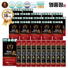 명품정 6년근 고려 홍삼 스틱 진 실속형 1포당 진세노사이드 18mg, 10g, 180개