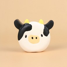 페티오 강아지 라텍스 애착 장난감 삑삑이, 1개, 아기젖소
