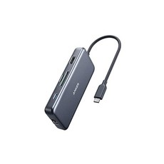 앙커 Anker PowerExpand+ 7-in-1 USB-C PD 이더넷 허브 4K 지원 HDMI 출력 포트, 자세한 내용은 참조