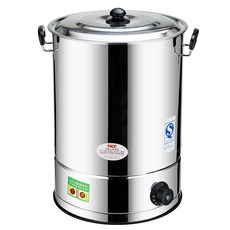 업소용 스테인레스 전기 대형 보온통 물통 물끊이기 육수통, 70L(약 55kg) 수도꼭지 있음