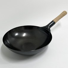 업소용 철 웍 중식웍, 중식웍 27cm, 나무손잡이, 1개