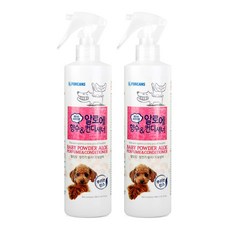 RePet 강아지 고양이 털엉킴 정전기 방지 미스트 향수 베이비파우더향, 2개, 300ml