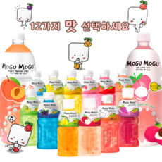 모구모구 320ml & 1l 12가지 맛 복숭아 리치 레몬 포도 딸기 요거트 어린이 음료수, 320mlx24개파인애플, 500ml, 24개