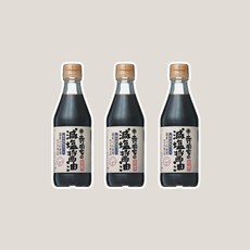 테라오카 가문의 저염 간장, 3개, 300ml