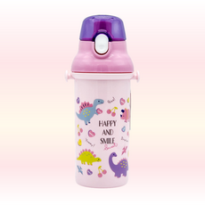 스케이터 다이노사우루스 / 해피 & 스마일 원터치 물통 480ml PSB5SANAG / 원터치 클리어 보틀 480ml PSB5TR, 1개