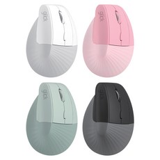 지클릭커 무소음 버티컬 작은손 리프트 인체공학 블루투스 무선 마우스, 1개, 핑크, OP50