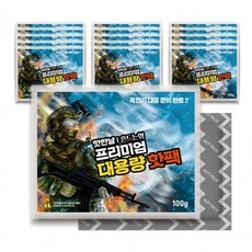 [핫한날] 프리미엄 대용량 흔드는 핫팩 100g 대용량핫팩 10개 묶음 포켓용핫팩 군인핫팩 손난로 등산 골프