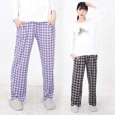 1+1 22FW 폭스 B타입 피치기모 파자마 일자 잠옷 바지 2종세트 여성용