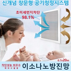 도매팡팡 이소나노방진망 98.1% 차단 성능 최우수 0.7m x 20m 뜰채