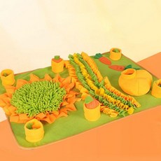 [킹스디포] PET 강아지 노즈 워크 매트 장난감 당근밭 후각 놀이 담요 간식, 노즈워크매트-당근밭