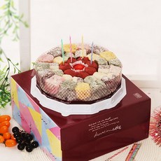 빚고을 감사한 그대에게 떡케이크 3호(7-8인용) 생일선물, 1박스, 60g