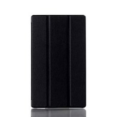 소니 Xperia Z3 컴팩트용 스탠드 플립 폴리오 가죽 보호 케이스 8 인치 태블릿 PU 가죽 스탠드 커버 접이식 케이스, [02] black, 1개