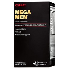 GNC 메가맨 남성용 종합비타민 180캡슐, 0.63lb, 1병