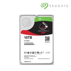 씨게이트 서버용 아이언울프 3.5 HDD, 10TB, ST10000VN0008 - 시게이트아이언울프