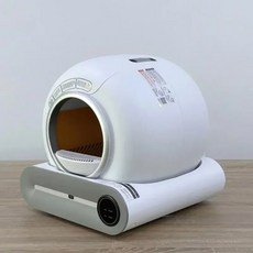 조용한 자동 고양이 완전 쓰레기통 살균 냄새 폐쇄 지능형 쓰레기 이온 샌드박스 세척 65L, UK adaptor, 1개