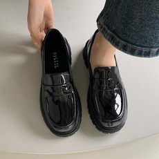 뭉크 통굽 여성 로퍼 (4cm)