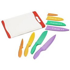 Cuisinart C55CB-9PR Advantage Color Collection 9-Piec Cutlery Set and Cutting Board Multicolor, One Color, One Color_One Size