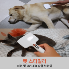 펫스타일러 원적외선 진드기제거 애견미용 브러쉬, 1개