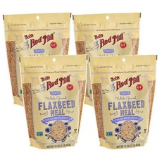 Bob's Red Mill Gluten-Free Ground Flaxseed Meal 밥스레드밀 글루텐 프리 그라운드 아마씨 가루, 4개, 453g