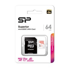 실리콘파워 micro SDXC Class10 Superior UHS-I 4K U3 A2 V30, 256GB, 1개