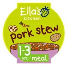 Ellas Kitchen 엘라스 키친 오가닉 돼지고기 스튜 콩 즉석 유아식 12개월 이상 200g 3팩, 3개