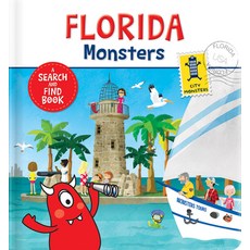 (영문도서) Florida Monsters: A Search and Find Book Board Books, City Monsters, English, 9782924734155