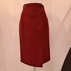 더아이잗컬렉션 단추포인트 스커트 cjaa0sk35