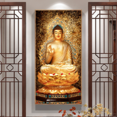 보석십자수세트 거실 부처님상 5D 석가모니, 50x90cm