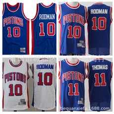NBA 디트로이트 피스턴스 10번 데니스 로드먼 농구복