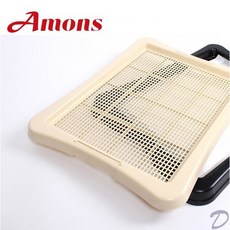 아몬스 토일렛 애견 강아지 배변판, 아이보리, 1개