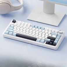 독거미 F75 키보드 AULA 타란튤라 아이스블루 그린축, 화이트축