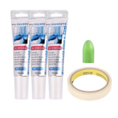 와이넷 SAFE 백색 실리콘 100ml x 3p + 미니헤라 + 마스킹테이프 2p, 4세트