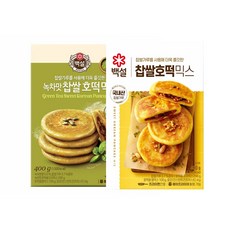 백설 찹쌀호떡믹스 4개+녹차맛찹쌀호떡믹스 4개, 4개