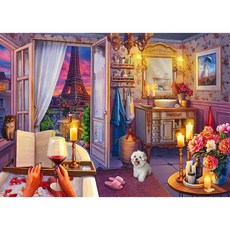 직구 Ravensburger 16789 아늑한 욕실-성인을 500 개의 PC 퍼즐 대형 모든 조각이 독특하며 소프트 클릭 기술로 조각이 완벽하게 어울립니다., 상세참조, 상세참조