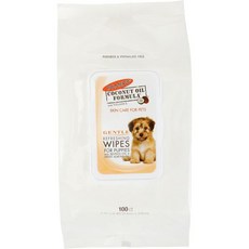 Palmers for Pets 코코넛 오일 강아지용 젠틀 상쾌 물티슈 100 Ct 3팩 | 오일이 함유된 펫 그루밍, Dog - 100 Count, 3개 - 강아지코코넛오일