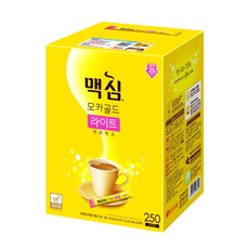 맥심 모카골드 라이트 커피믹스 250입, 250개입, 1개