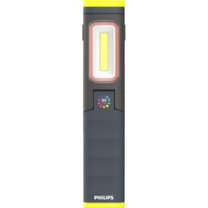  필립스 엑스페리온 6000 UV 필러 충전식 LED 작업등 손전등 500루멘 기계 건설용 마그네틱 베이스 행거 후크 포함 