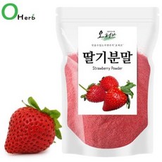 오허브 동결건조 딸기가루 분말 100g, 9개